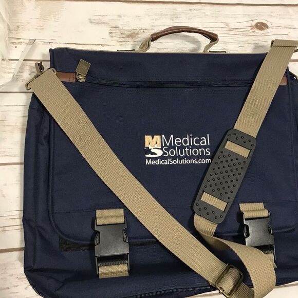 Leeds Laptop Work Bag Blue Travel Commute 33 - Picture 14 of 16